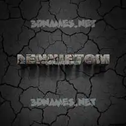 lennietom in Cracked Stone style - 3D name wallpaper