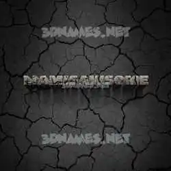 liamisawsome in Cracked Stone style - 3D name wallpaper