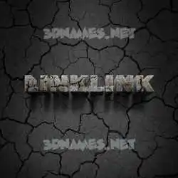 linklink in Cracked Stone style - 3D name wallpaper