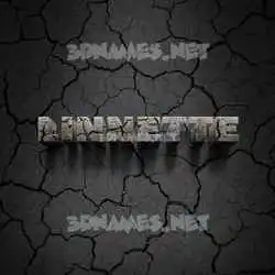 linnette in Cracked Stone style - 3D name wallpaper