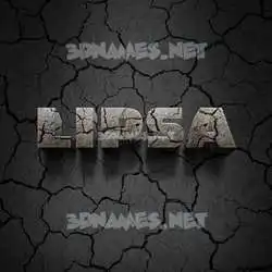 lipsa in Cracked Stone style - 3D name wallpaper
