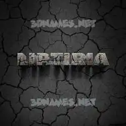 liptiria in Cracked Stone style - 3D name wallpaper