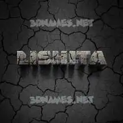 lishita in Cracked Stone style - 3D name wallpaper