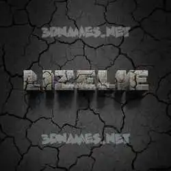 lizelie in Cracked Stone style - 3D name wallpaper