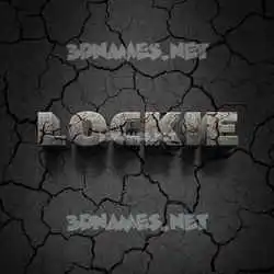 lockie in Cracked Stone style - 3D name wallpaper