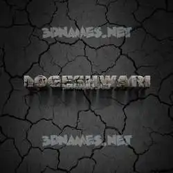 logeshwari in Cracked Stone style - 3D name wallpaper