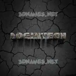 logintech in Cracked Stone style - 3D name wallpaper