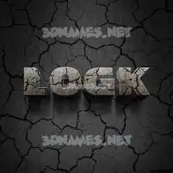 logk in Cracked Stone style - 3D name wallpaper