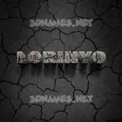 lorinyo in Cracked Stone style - 3D name wallpaper
