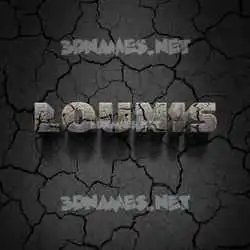 lounis in Cracked Stone style - 3D name wallpaper