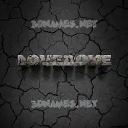 lovedove in Cracked Stone style - 3D name wallpaper