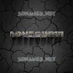 lovegurti in Cracked Stone style - 3D name wallpaper