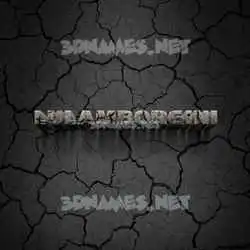 lulamborgini in Cracked Stone style - 3D name wallpaper