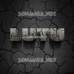 lutu in Cracked Stone style - 3D name wallpaper