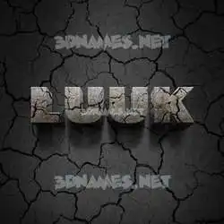 luuk in Cracked Stone style - 3D name wallpaper