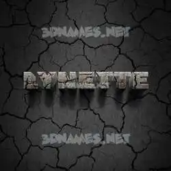 lynette in Cracked Stone style - 3D name wallpaper