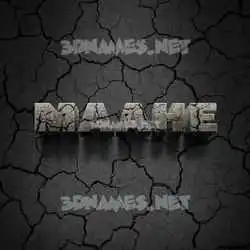 maahe in Cracked Stone style - 3D name wallpaper