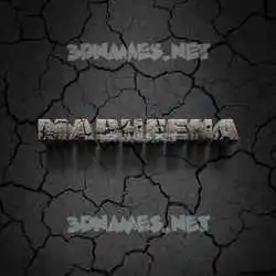 mabheena in Cracked Stone style - 3D name wallpaper