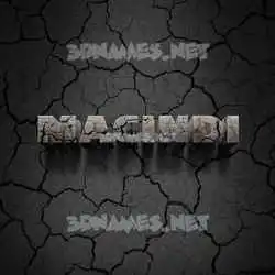 macindi in Cracked Stone style - 3D name wallpaper