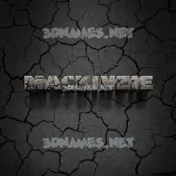 mackinzie in Cracked Stone style - 3D name wallpaper
