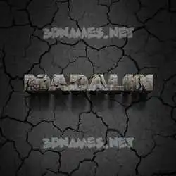 madalin in Cracked Stone style - 3D name wallpaper