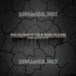madeybindass in Cracked Stone style - 3D name wallpaper