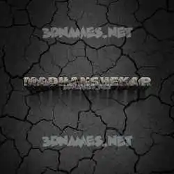 madhanshekar in Cracked Stone style - 3D name wallpaper