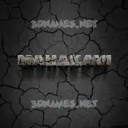 mahakavi in Cracked Stone style - 3D name wallpaper