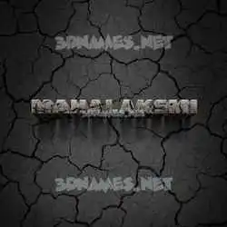 mahalaksmi in Cracked Stone style - 3D name wallpaper