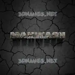 mahwash in Cracked Stone style - 3D name wallpaper
