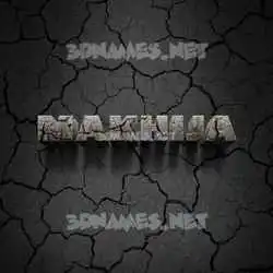 makhija in Cracked Stone style - 3D name wallpaper