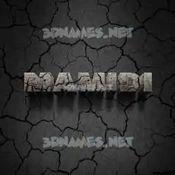 mamidi in Cracked Stone style - 3D name wallpaper
