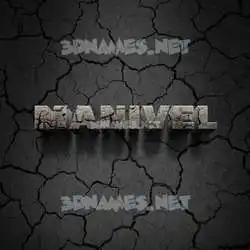 manivel in Cracked Stone style - 3D name wallpaper