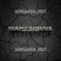 manosohail in Cracked Stone style - 3D name wallpaper
