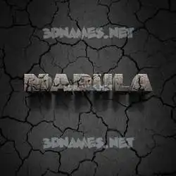 mapula in Cracked Stone style - 3D name wallpaper