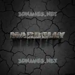 marbelly in Cracked Stone style - 3D name wallpaper