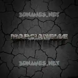 marcianelle in Cracked Stone style - 3D name wallpaper