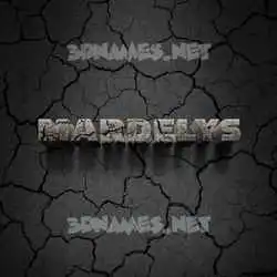 mardelys in Cracked Stone style - 3D name wallpaper