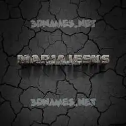 mariajesus in Cracked Stone style - 3D name wallpaper