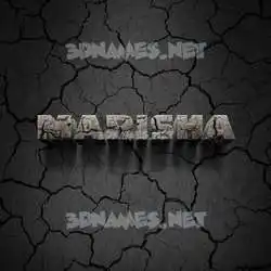 marisha in Cracked Stone style - 3D name wallpaper