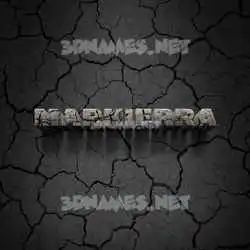 markierra in Cracked Stone style - 3D name wallpaper