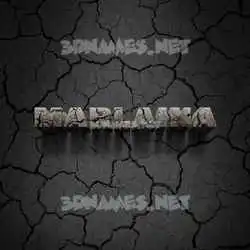 marlaina in Cracked Stone style - 3D name wallpaper