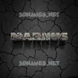 marnus in Cracked Stone style - 3D name wallpaper