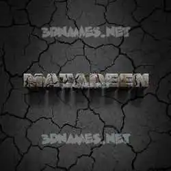 matadeen in Cracked Stone style - 3D name wallpaper