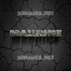 maurine in Cracked Stone style - 3D name wallpaper