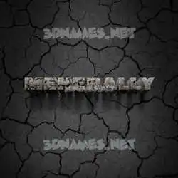 meherally in Cracked Stone style - 3D name wallpaper