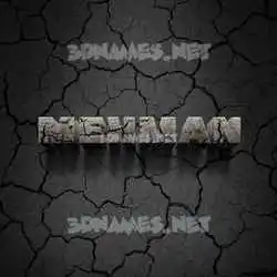 mehman in Cracked Stone style - 3D name wallpaper