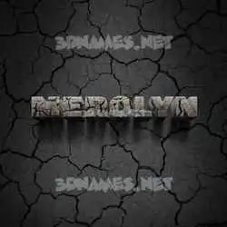 merolyn in Cracked Stone style - 3D name wallpaper