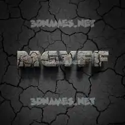 mgyff in Cracked Stone style - 3D name wallpaper
