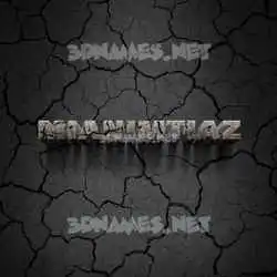 mianimtiaz in Cracked Stone style - 3D name wallpaper